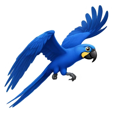 Hyacinth macaw flying  sticker