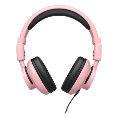 pastel pink headphone with controller  sticker