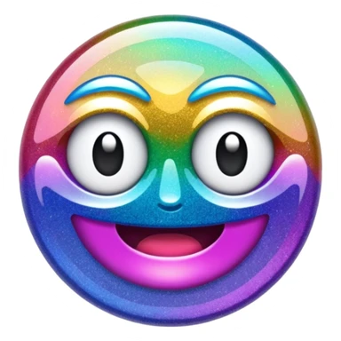 Glitter glitch error sticker