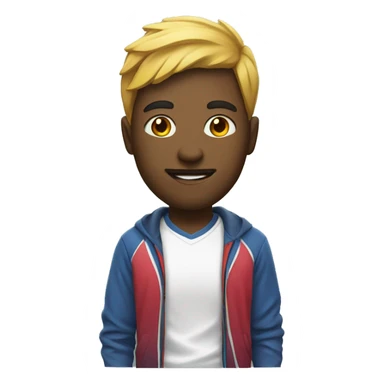 A tenis player with head of customer support tshirt sticker