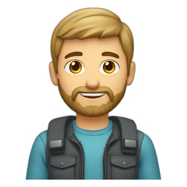 a-caucasian-boy-with-beard-who-wears-a-papaha sticker