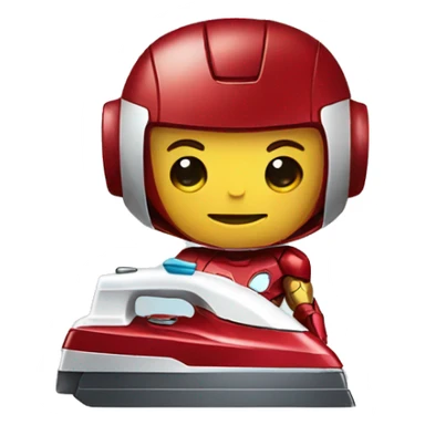 ironman ironing clothes sticker