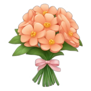 blossoms peach bouquet sticker