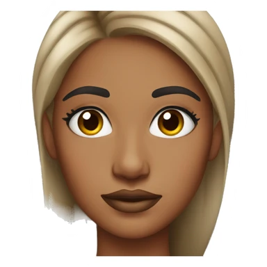 Girl brow artist sticker