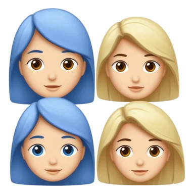 Beyaz göğüs hizasında düz saçları,mor-mavi karışımı göz rengi olan, bembeyaz tenli bir erkek sticker