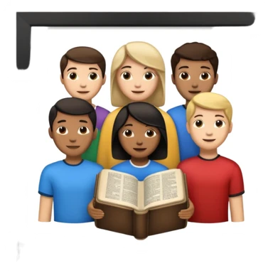 bible showing equality for all races and genders with different races around ut sticker