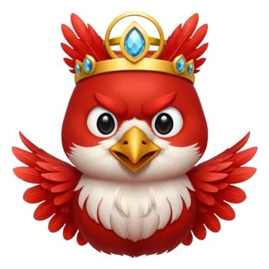 cardinal with a halo sticker