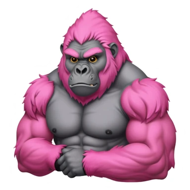 Pink silverback  sticker
