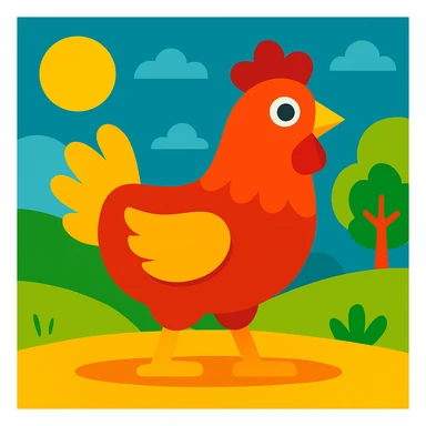 Chicken sticker