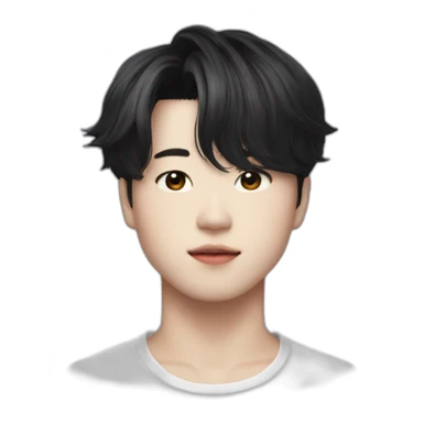 Jimin from bts dark hair sticker
