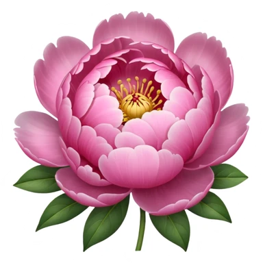 Pink peony emoji sticker