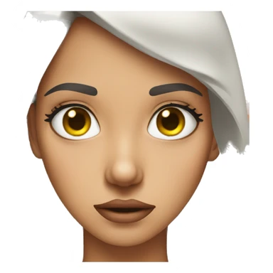 Gurl rolling her eye sticker