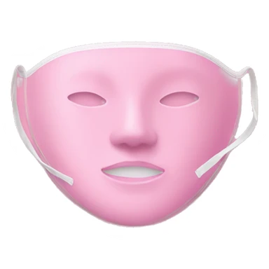 Pink cosmetics face mask sticker