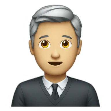 persona con cabeza de televisor sticker