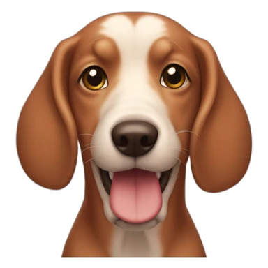 perro salchicha color cafe mini sticker