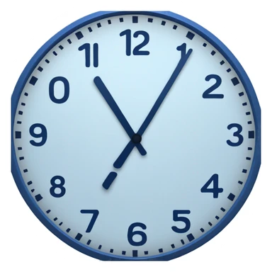 Blue clock change display with this "?", but keep the same background blue sticker