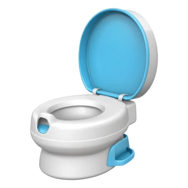 White Children’s potty without a lid  sticker