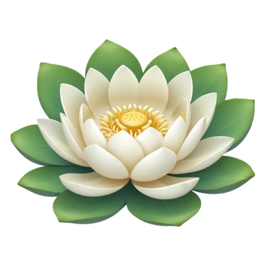 White lotus sticker