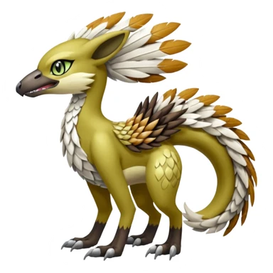 Meloetta-Vernid-Fionbri-Sergal-Pokémon-Digimon-Fakémon-fusion-hybrid-creature sticker