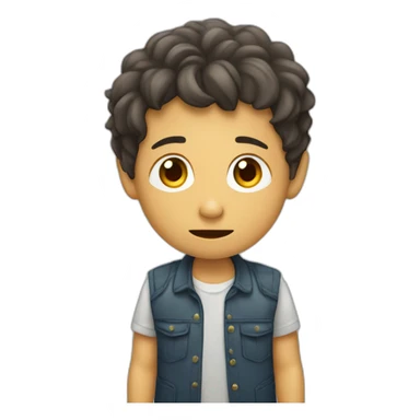 niño asustado de miedo sticker