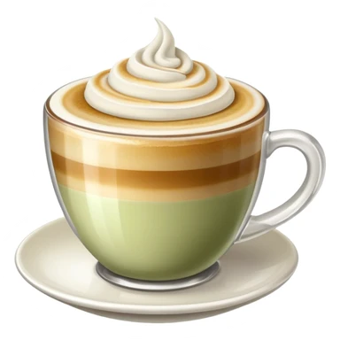 Cappuccino pale olive sticker