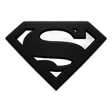 black superman logo  sticker