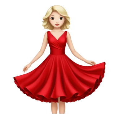 Woman Twirl occasion circle dress sticker