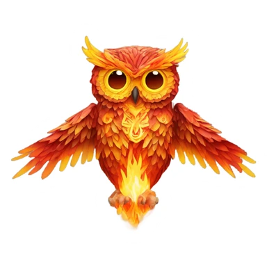 Burning man owl sticker
