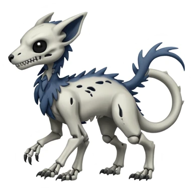 Eldritch Spooky Scary Skeletal Linoone-Absol-Trico-Hybrid (Full body) sticker