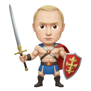 путин в силе шарж sticker