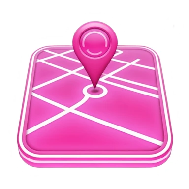 pink big gps map lines sticker