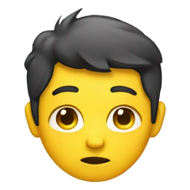 yellow face emoji side eyeing  sticker