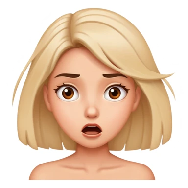 красивая девушка в шоке от происходящего. sticker