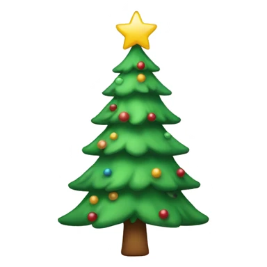 christmas tree with bow on top sticker