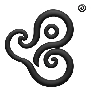 Triskelion faça um emoji desse símbolo  sticker