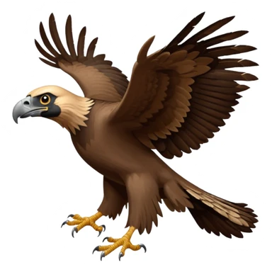 vulture fighting a hawk but cartoonsiha and the vulture and hawk should look distinct from one another sticker