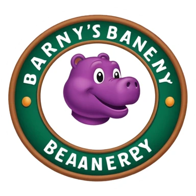 Barney’s Beanery logo sticker