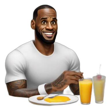 Lebron james take his breakfast sticker