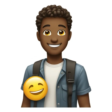 selfie of a smiling guy sticker
