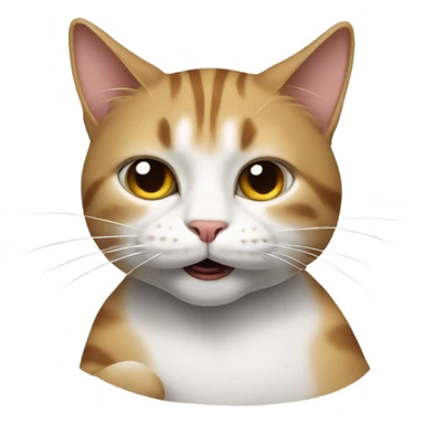 cat holding a cigaretta sticker