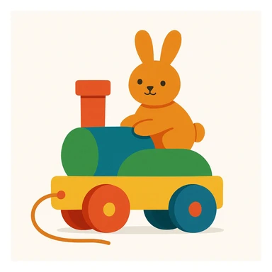 flat design style toy white background sticker