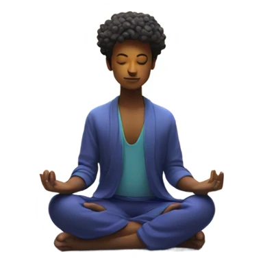 galaxy medtation eye closed sticker