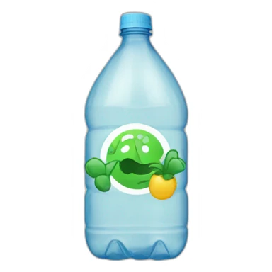 recycled plastic bottle sticker