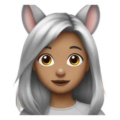 chinchilla girl sticker