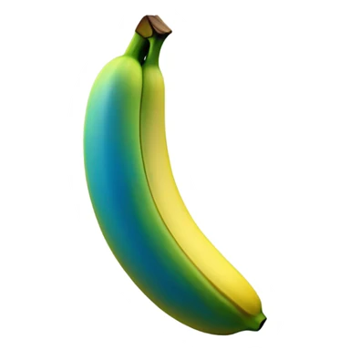 Blue banana sticker