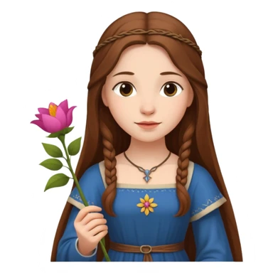 medieval woman  sticker