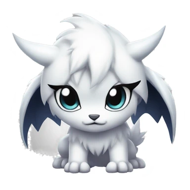 Edgy Cool Kawaii Chibi Baby Absol-Pokémon Full Body sticker