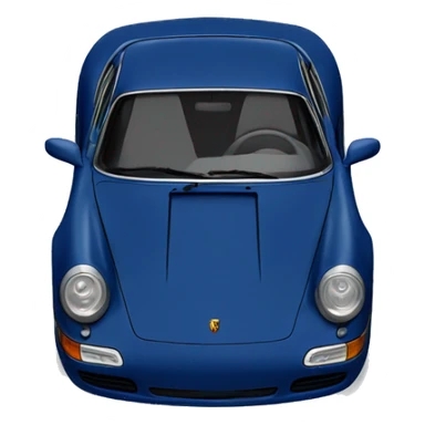 Dark Blue Porsche sticker
