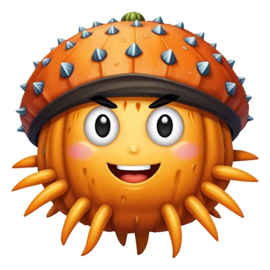 A sea urchin that’s a pirate sticker