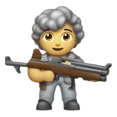 Angel with a shotgun sticker